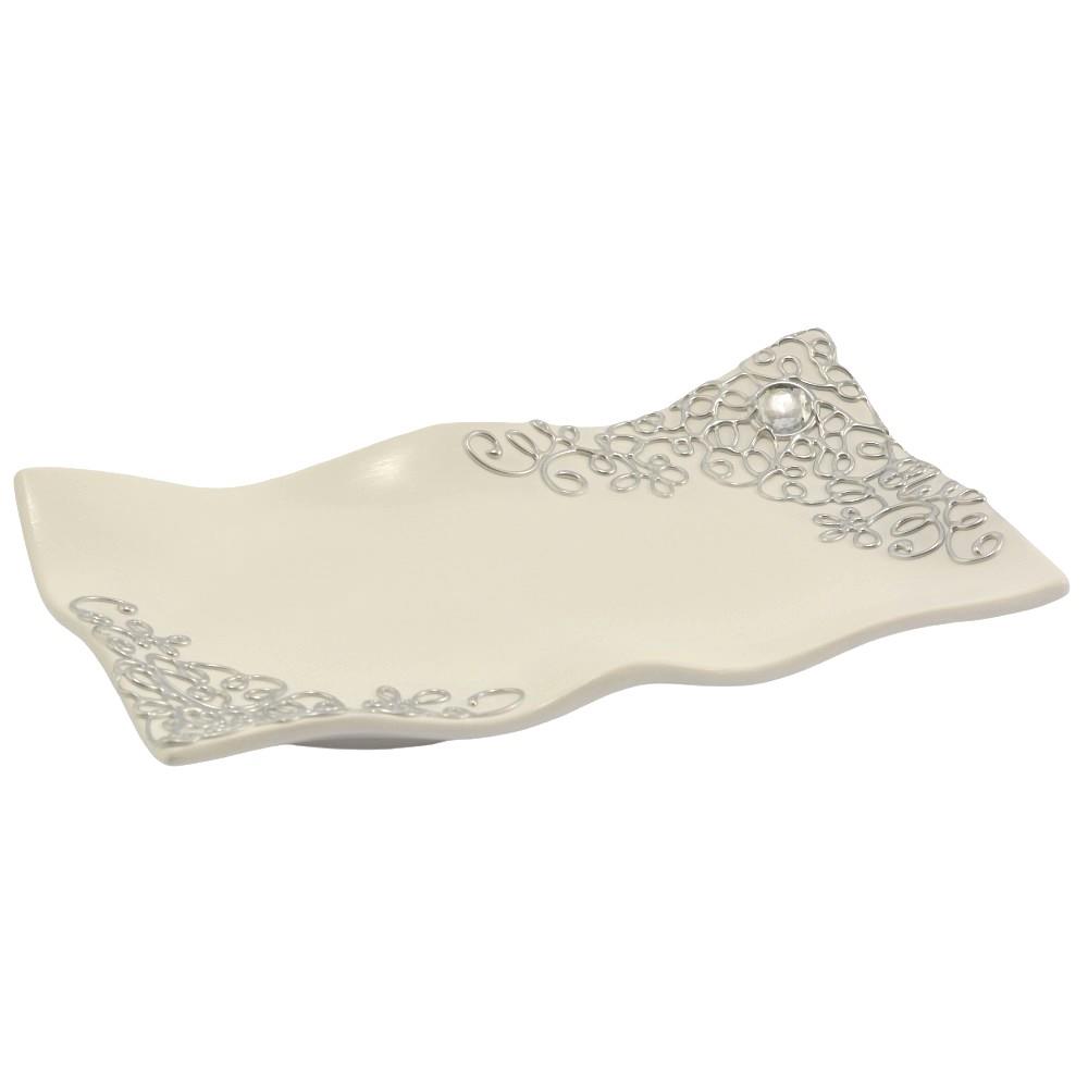 Podstawka ceramiczna falowana 29x16cm C-635ds