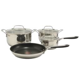 Garnki 7 elementów Jamie Oliver Kitchen Essential nierdzewne Tefal E314S774