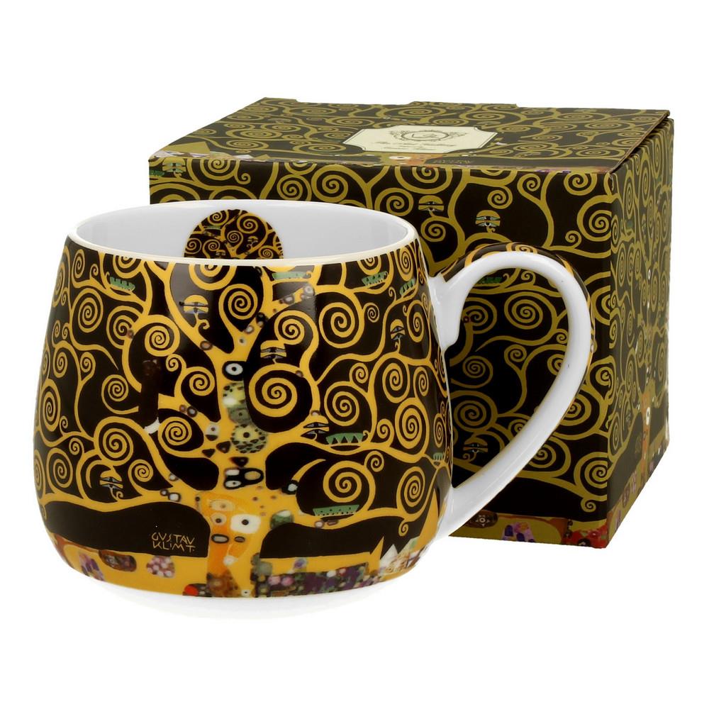 Kubek ceramiczny 430ml Tree of Life G.Klimt baryłka