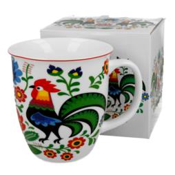 Kubek ceramiczny 650ml Kubas Koguty Folk