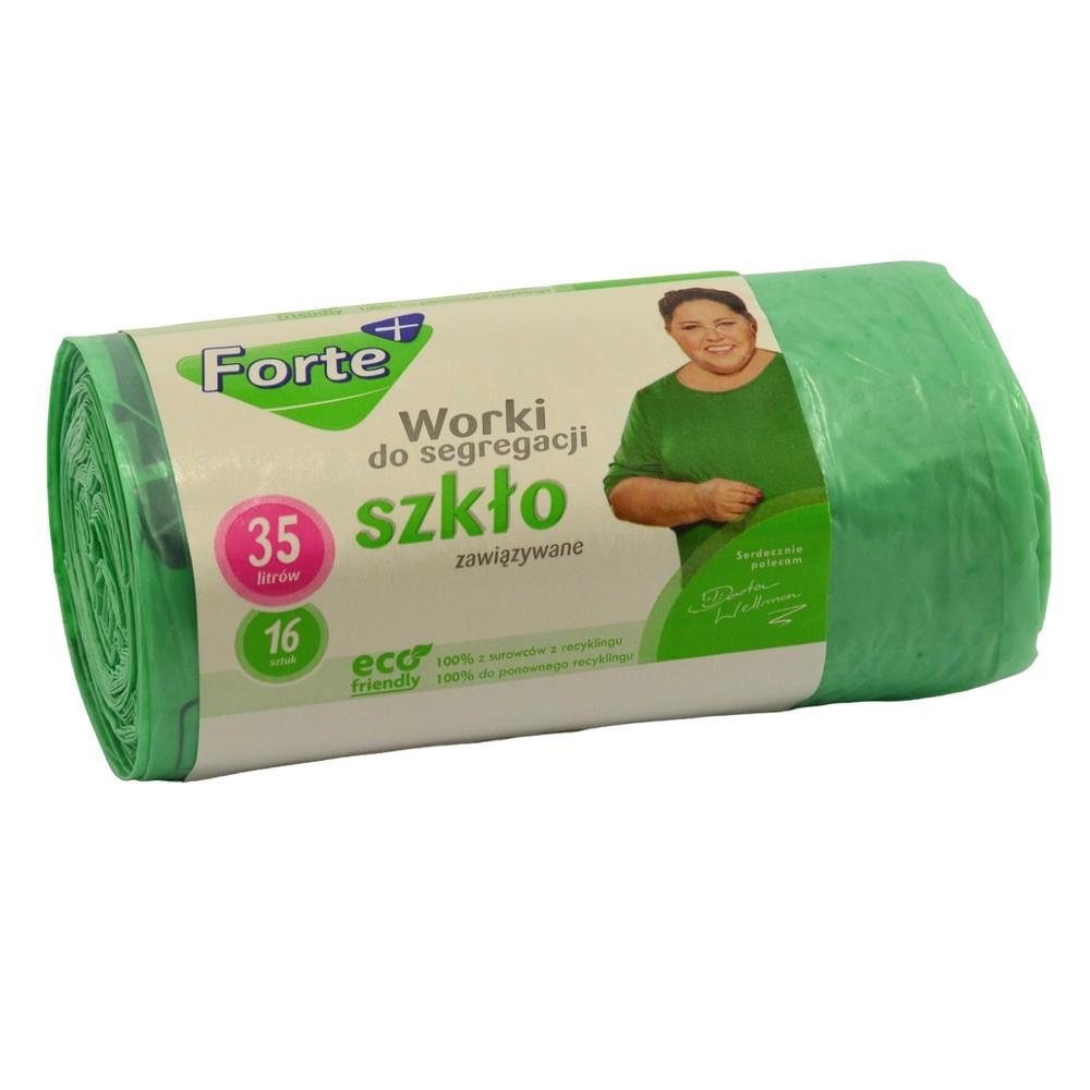 Worki na śmieci 35L 20szt Forte+ Optima zielone