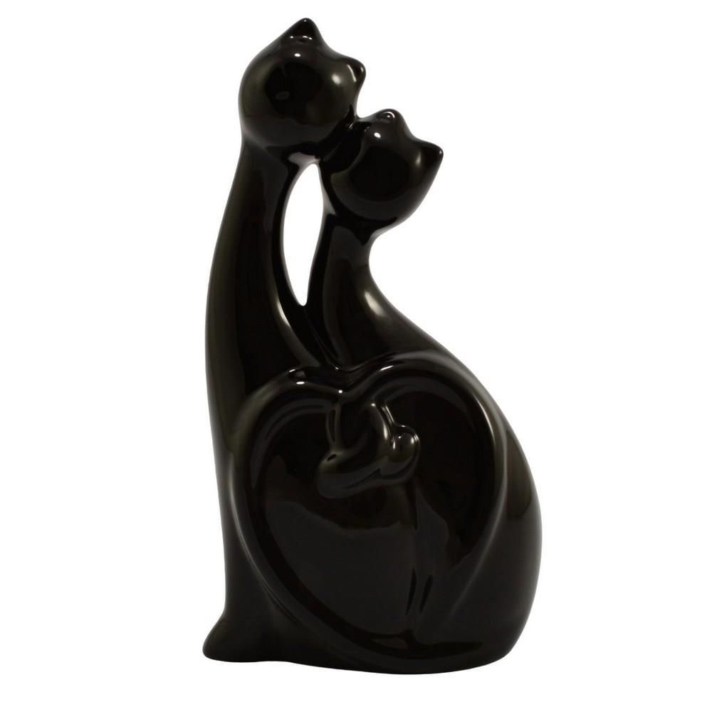 Figurka Kot podwójna 28cm ceramiczna C-678szk