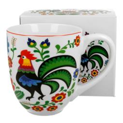 Kubek ceramiczny 1000ml Koguty Folk