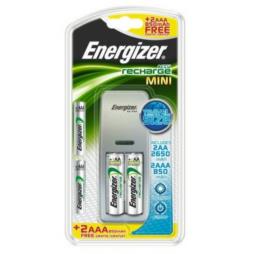 ładowarka Energizer Mini + 2 x R6/AA 2650 mAh + 2 x R03/AAA