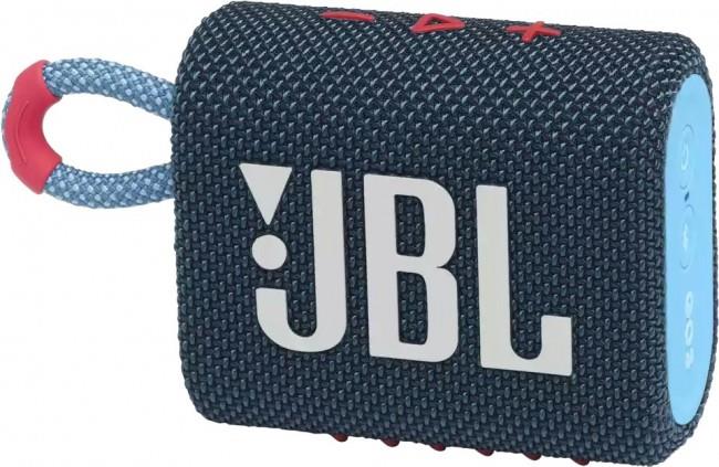 GŁOŚNIK JBL GO 3 ECO NIEBIESKI RÓŻ