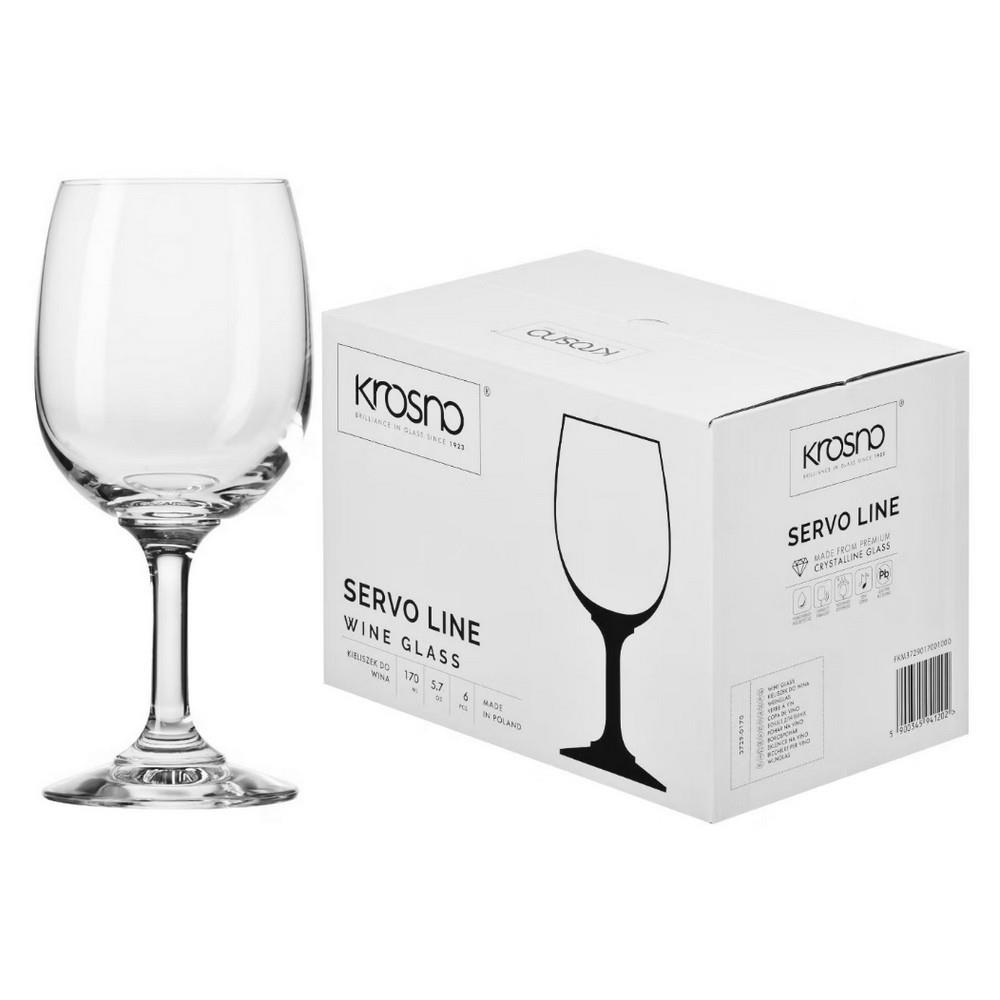 Kieliszki do wina 170ml 6szt Krosno Servo Line