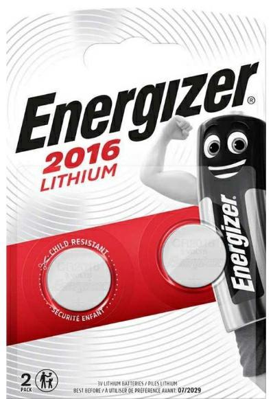 Baterie guzikowa CR2016 2szt 3V Energizer na szt