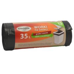 Worki na śmieci 35L 15szt czarne