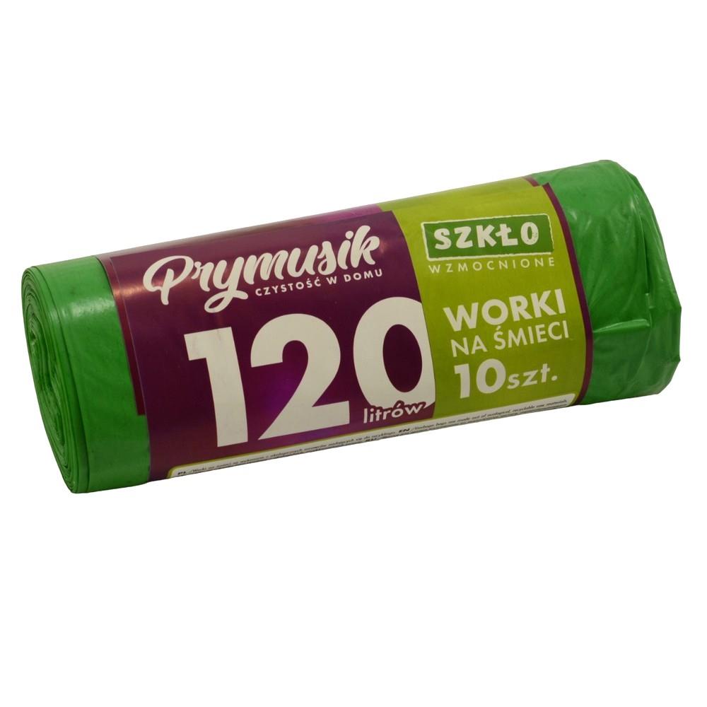 Worki na śmieci 120L 10szt zielone Prymusik