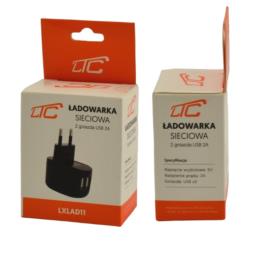 Ładowarka sieciowa LTC 5V/2A 2xUSB