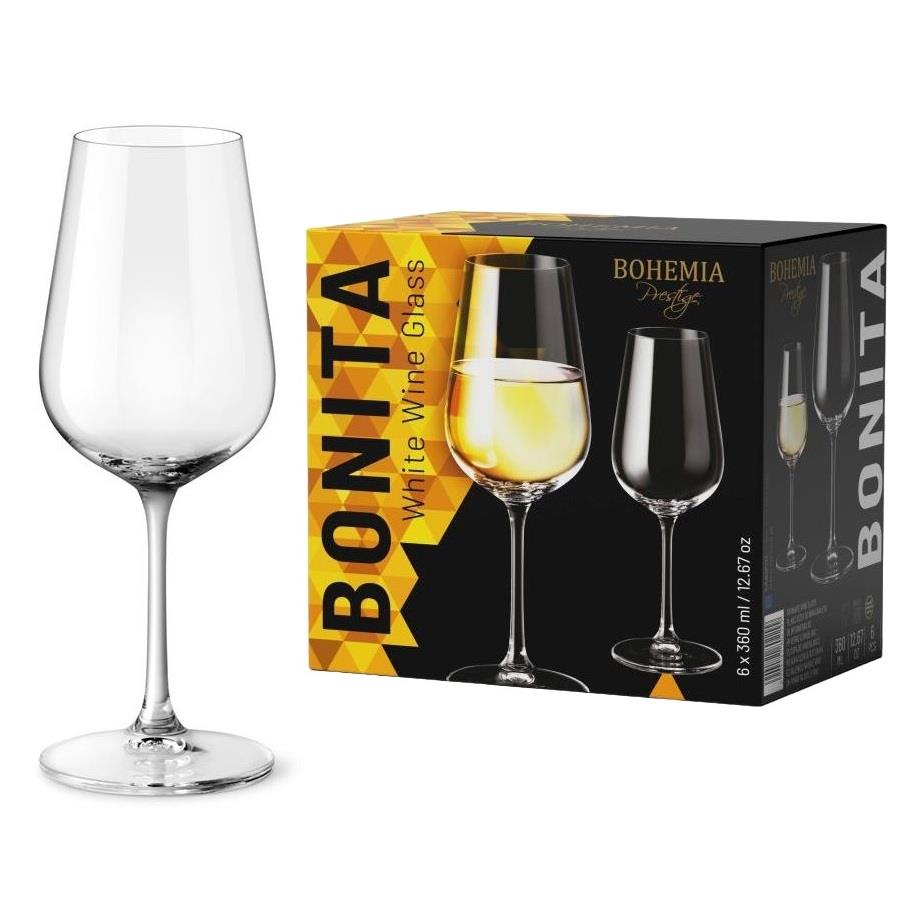 Kieliszki do wina 360ml 6szt Bonita Bohemia