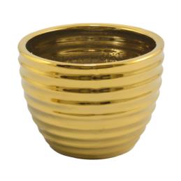 Doniczka ceramiczna 21,5x16,5cm Neva Gold 5682