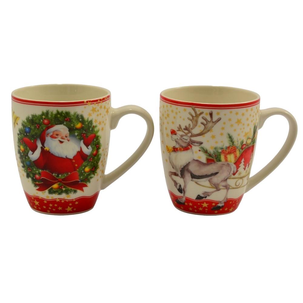 Kubek ceramiczny 360ml Navidad świąteczny mix