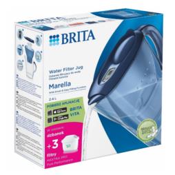 Dzbanek Brita Marella 2,4L niebieski 3 wkłady filtr Maxtra Pro