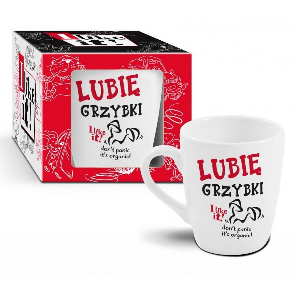 Kubek ceramiczny 300ml Baryłka Lubię grzybki