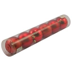 Bombki 6szt 8cm w tubie MR22553 mix