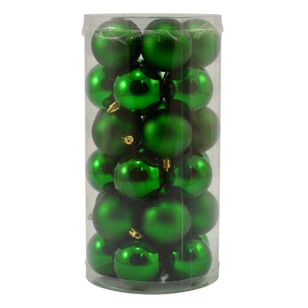 Bombki 30szt 6cm zielone PB630