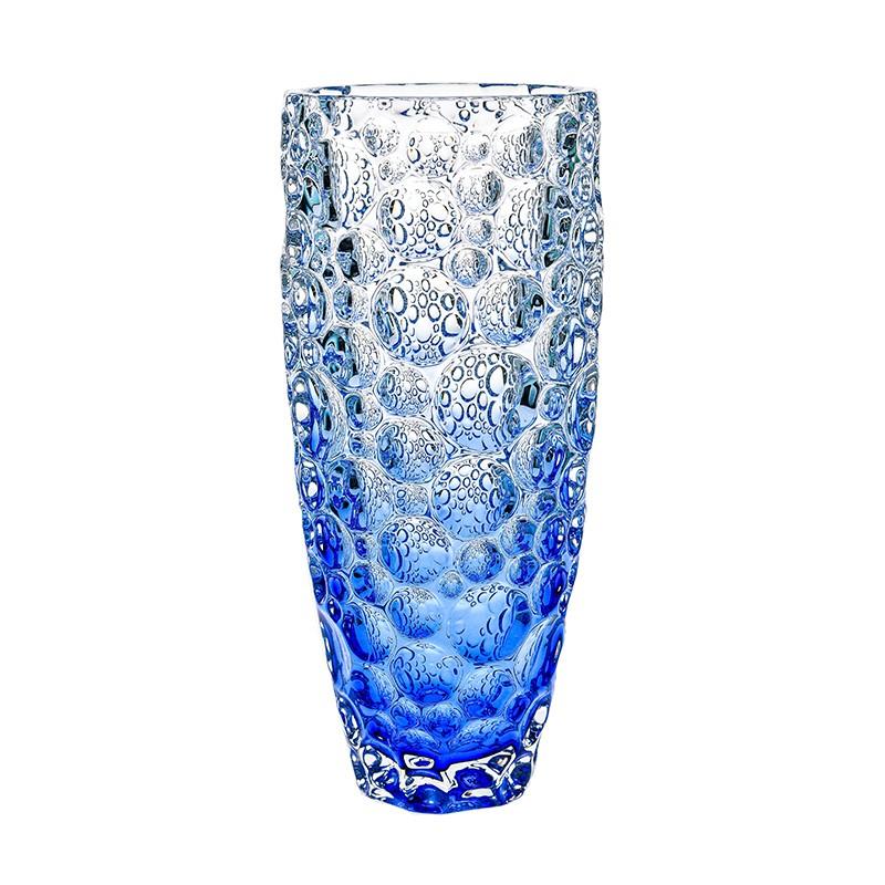 Wazon kryształ 35cm Bohemia Jihlava Lisboa Ombre Blue