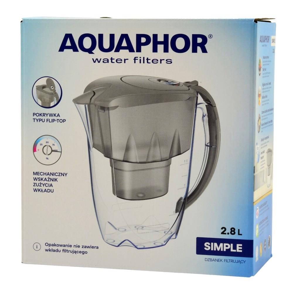 Dzbanek Aquaphor Simple 2,8L szary