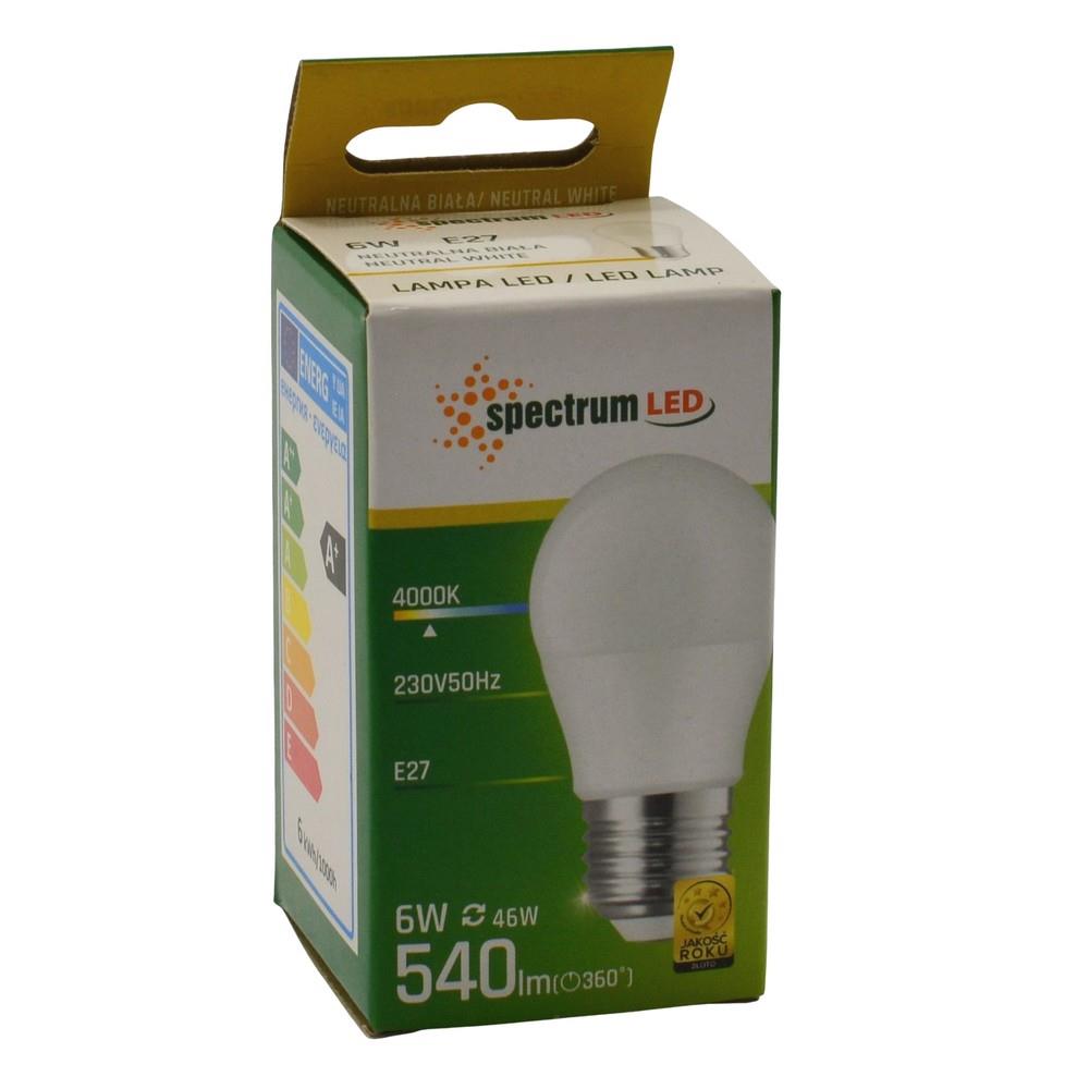 Żarówka LED 6W E27 490Lm Spectrum